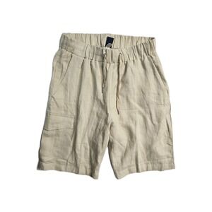 Beachcombers Men's  Cargo Linen Shorts  M Beige  Drawstrings NWT